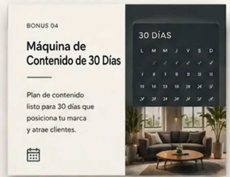 Bonus 4 Máquina de Contenido de 30 Días