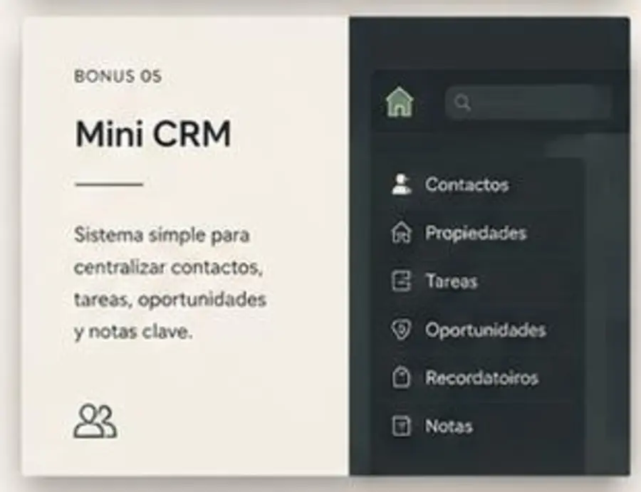 Bonus 5 Mini CRM, diseño original de Shopify