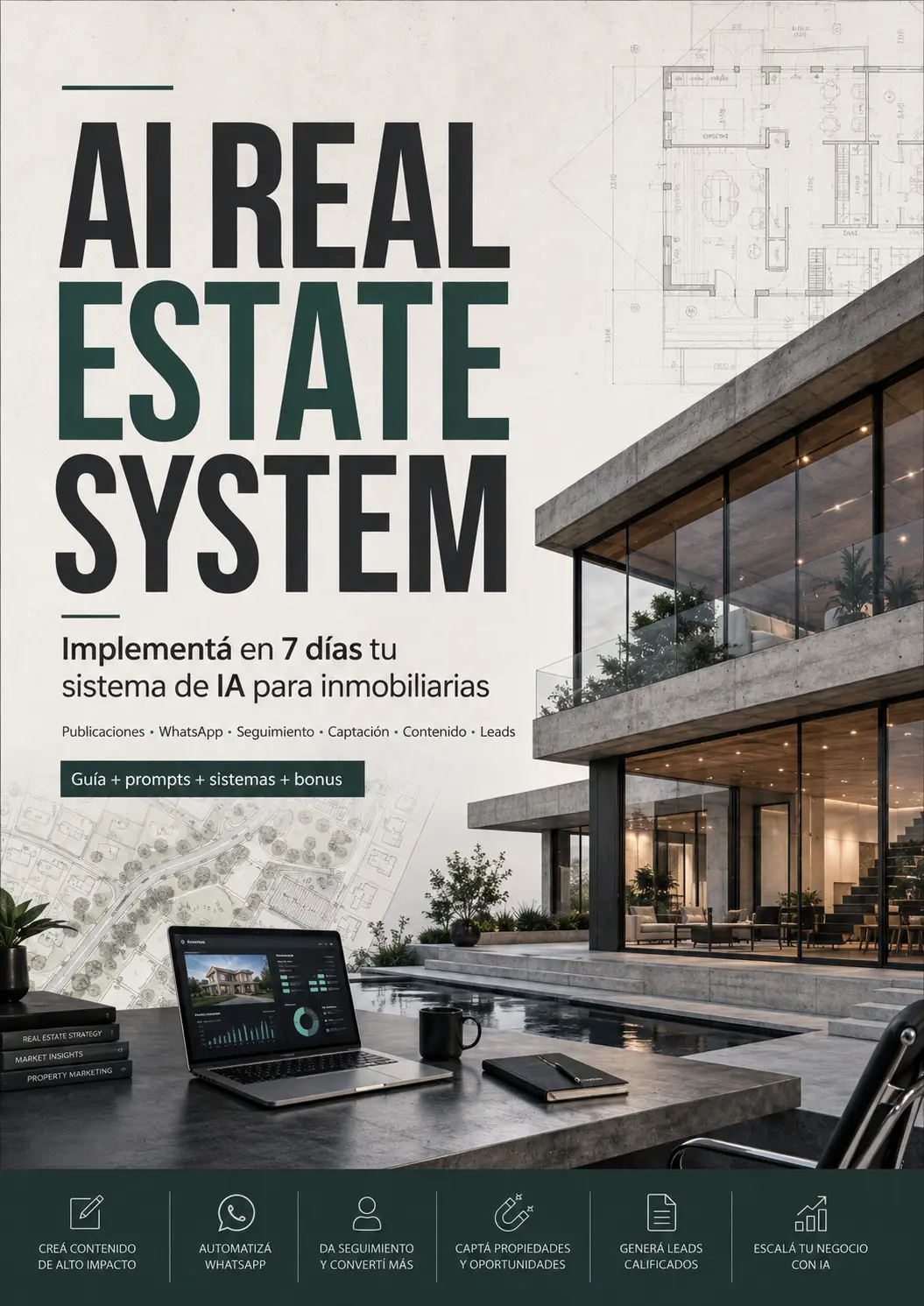 Real Estate AI System presentado en un teléfono móvil